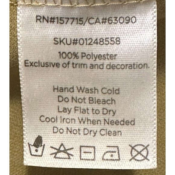 Spirit Halloween Mens Shirt Cosplay Police Sergeant Badge Costume Brown Size XL - Picture 9 of 10